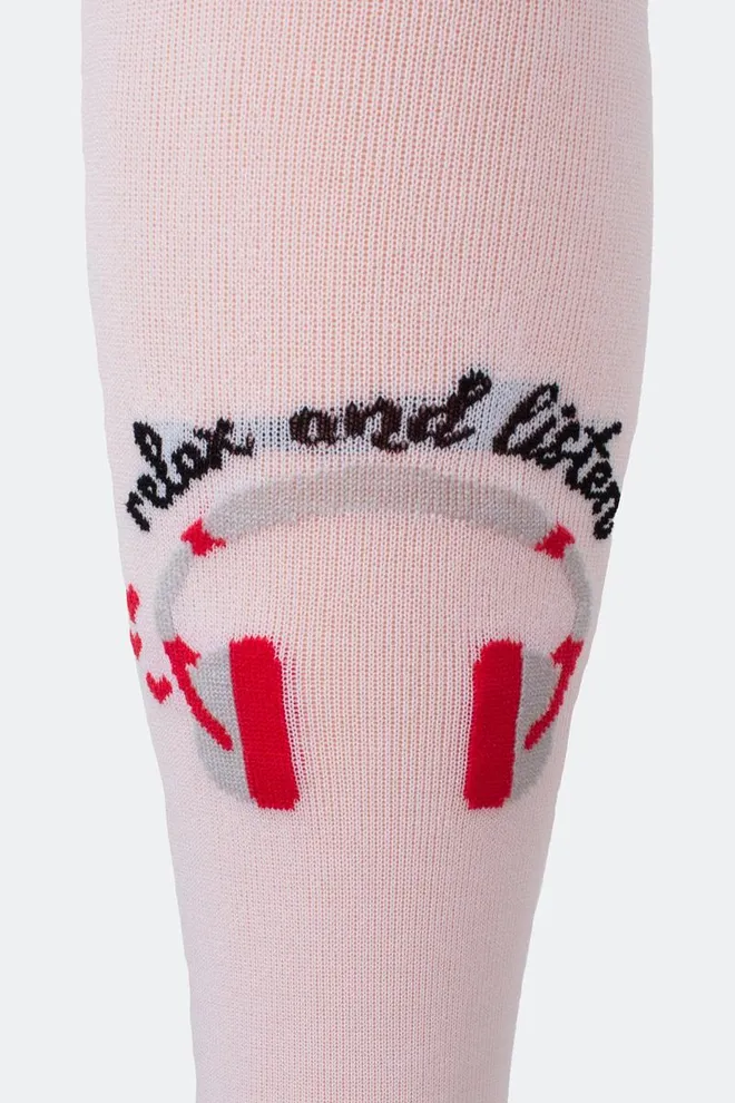 Детские колготки с рисунком Kerry 80 den model 4 Giulia (bianco), белый