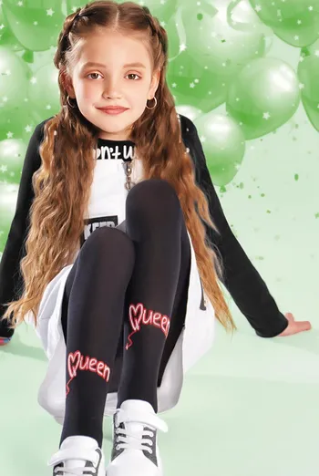 Детские колготки с рисунком Kerry 80 den model 5 Giulia (nero), черный