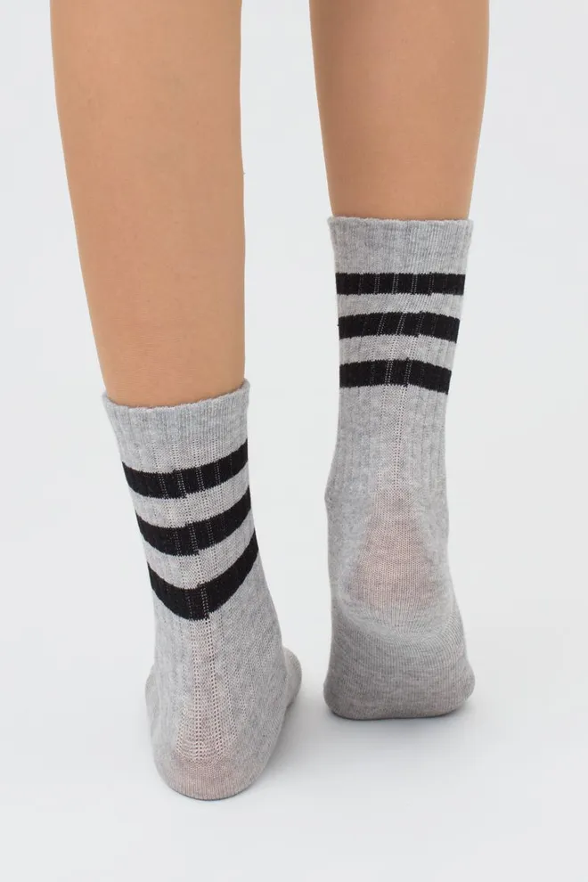 Дитячі гольфи зі смужками Kg 001 Melange Gambaletto Giulia (grey melange)