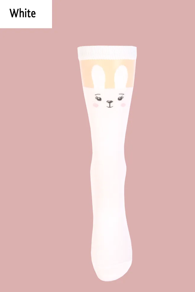 KGM-001 Детские гольфы с изображением кролика TM GIULIA  (white)
