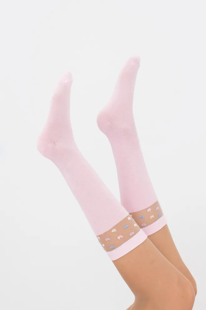 Дитячі гольфи шкільні Kgm 005 Giulia (pearl)