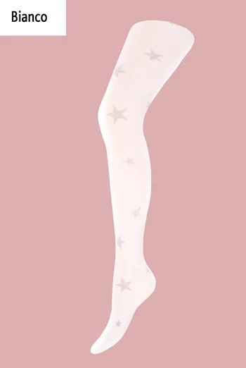 Детские колготки со звездами Kristal 70 den model 1 Giulia (bianco)