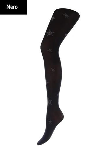 Детские колготки со звездами Kristal 70 den model 1 Giulia (nero)