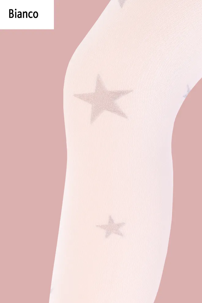 Детские колготки со звездами Kristal 70 den model 1 Giulia (bianco)