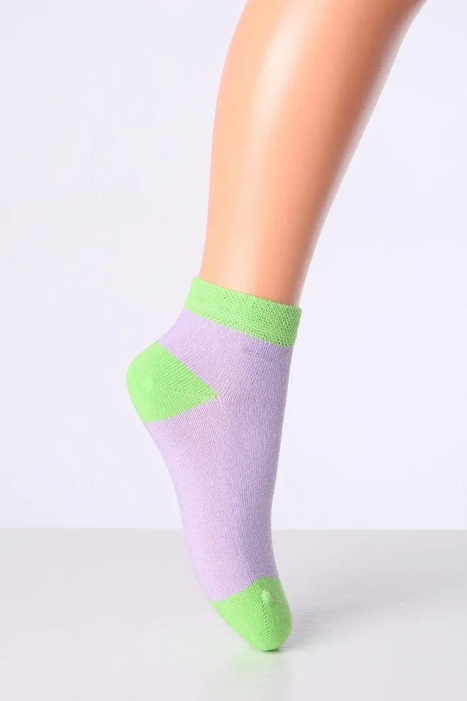 Шкарпетки дитячі з совами Kss Komplekt 002 Giulia 2 пары (yellow/lilac)