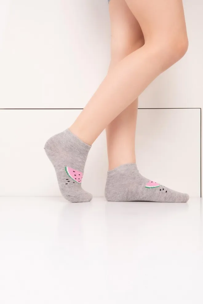 KSS KOMPLEKT-008 (2 пари) Дитячі шкарпетки TM GIULIA  (light grey melange/pearl)