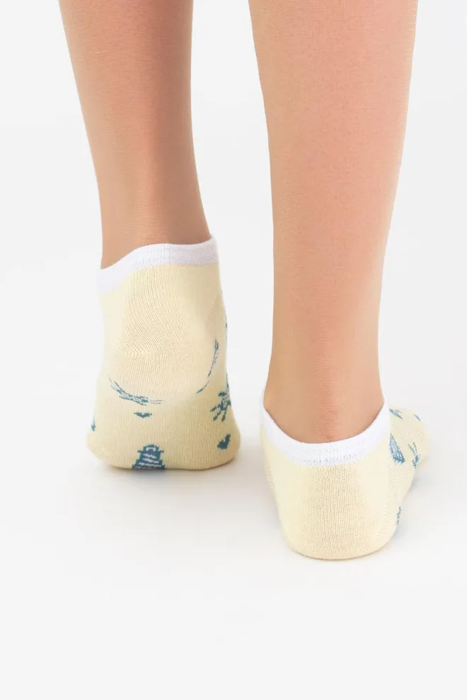 Носки детские невидимые Ks1 Marine 008 Giulia (light yellow)