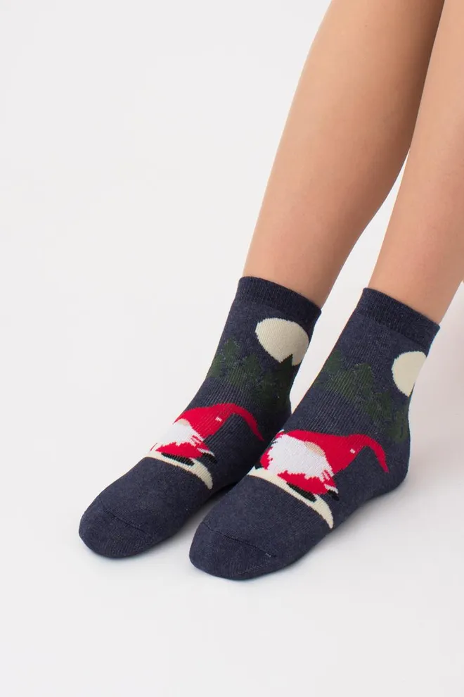 Носки детские с махрой Ks3m/te-006 Giulia (denim melange)