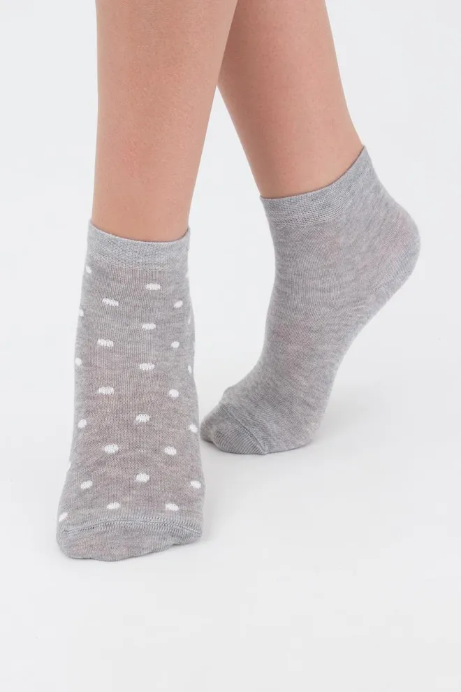 Носки детские короткие Ks2 classic + Ks2 basic 001 Giulia 2 пары (light grey melange)