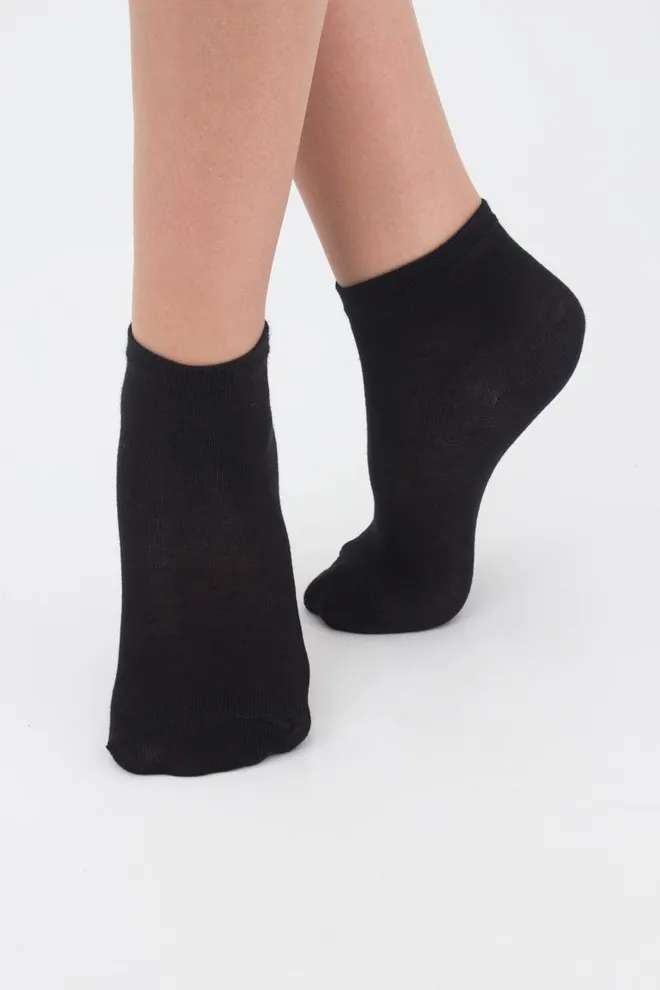 Носки детские короткие Ks2 classic + Ks2 basic 001 Giulia 2 пары (black)