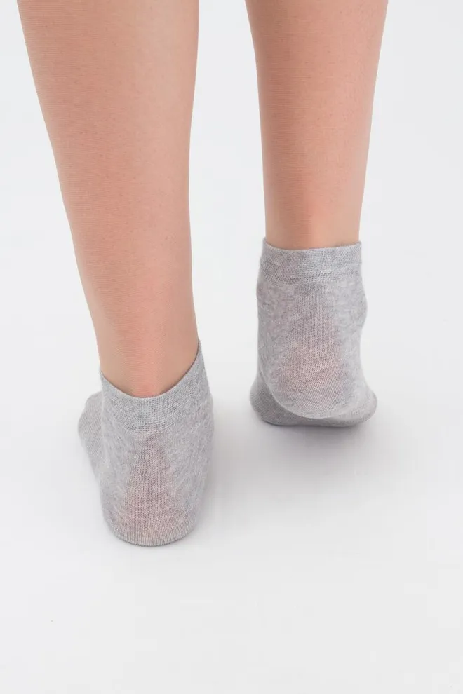 Носки детские короткие Ks2 classic + Ks2 basic 001 Giulia 2 пары (light grey melange)