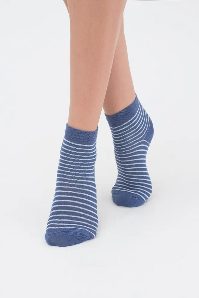 Носки детские короткие Ks2 classic + Ks2 basic 002 Giulia 2 пары (jeans)