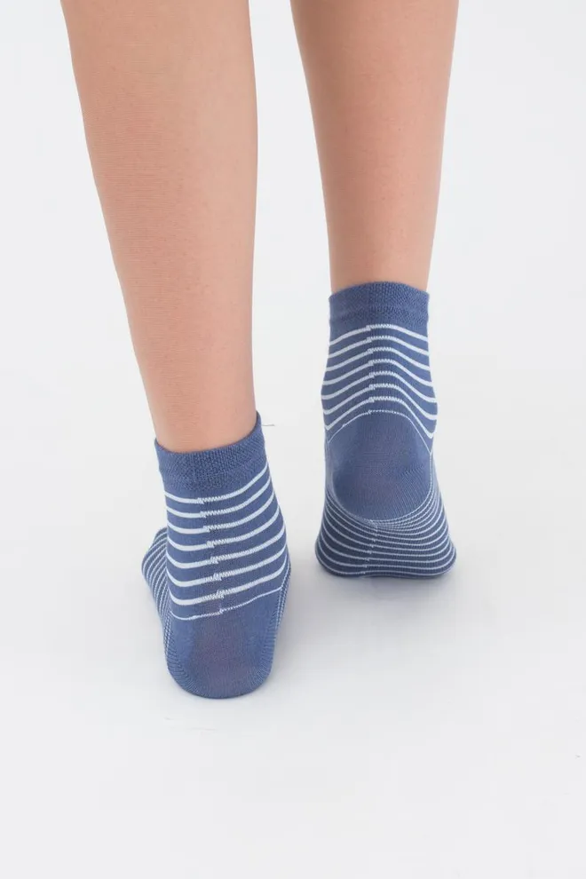 Носки детские короткие Ks2 classic + Ks2 basic 002 Giulia 2 пары (jeans)