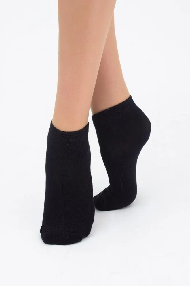 Носки детские короткие Ks2 classic Giulia 2 пары (black/white)