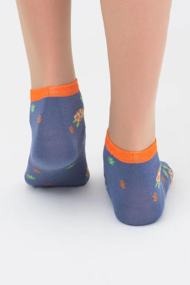 Носки детские укороченные с рисунком Ks2 Marine 002 Giulia (jeans)