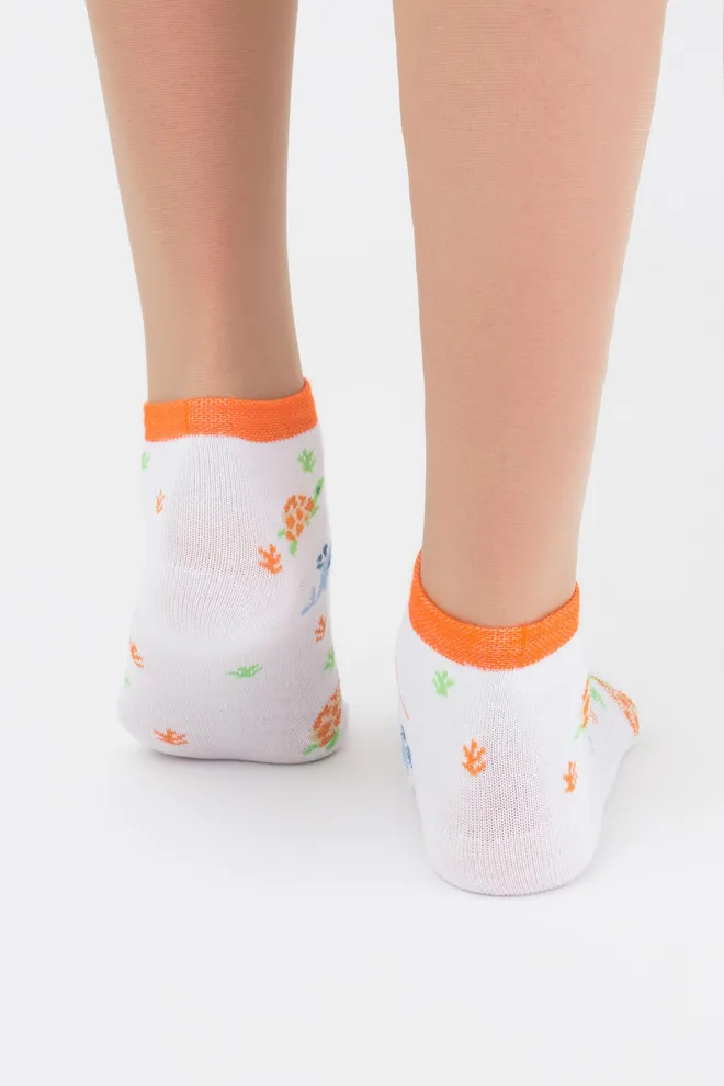 Носки детские укороченные с рисунком Ks2 Marine 002 Giulia (bianco)