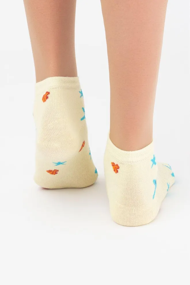 Носки детские укороченные с рисунком Ks2 Marine 009 Giulia (light yellow)