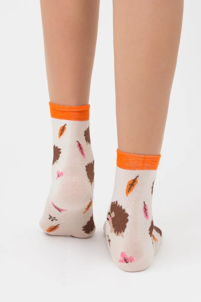 Носки детские классические с рисунком Ks2 Autumn 001 Giulia (panna)