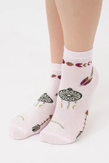 Носки детские классические с рисунком Ks3 Boho (F) 001 Giulia (blushing bride), розовый Носки детские классические с рисунком Ks3 Boho (F) 001 Giulia (blushing bride), розовый