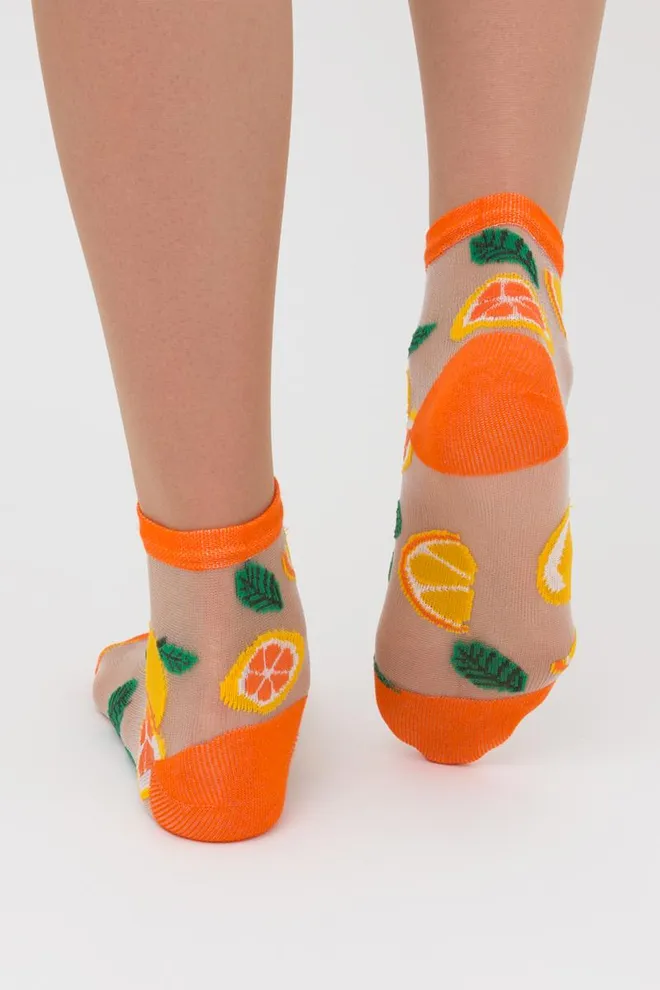 Носки детские классические с рисунком KS3 CRISTAL 005 Giulia (orange), оранжевый