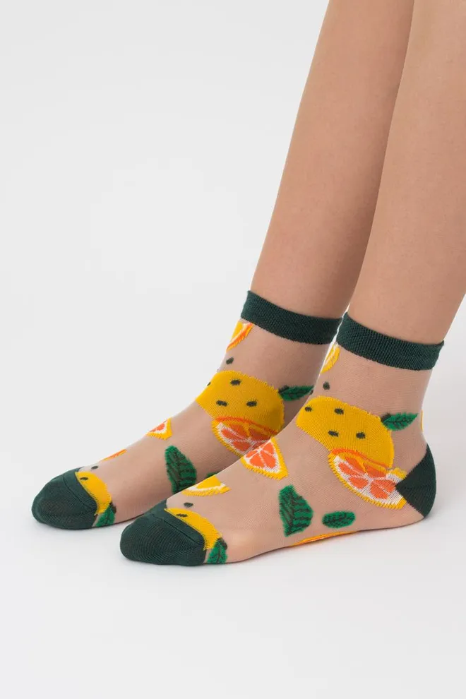 Носки детские классические с рисунком KS3 CRISTAL 005 Giulia (dark green), зелёный