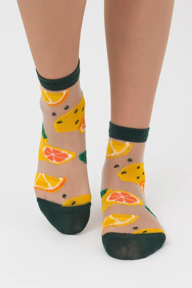 Носки детские классические с рисунком KS3 CRISTAL 005 Giulia (dark green), зелёный