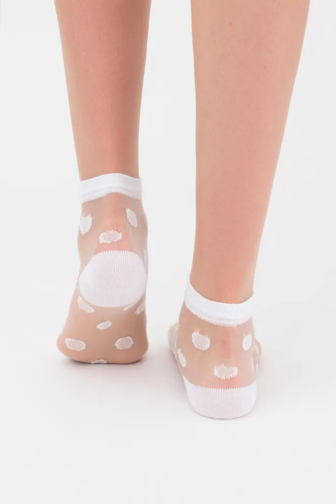 Носки детские классические в горох Ks3 Cristal 007 Giulia (bianco)