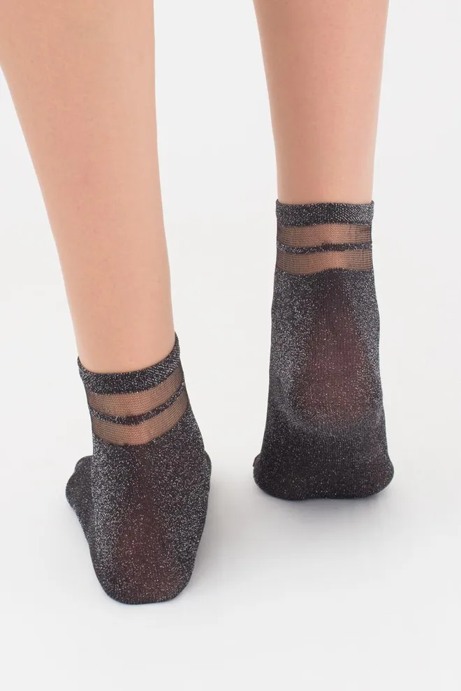 Шкарпетки дитячі класичні Ks3 Cristal Lurex Pa 001 Giulia (nero)