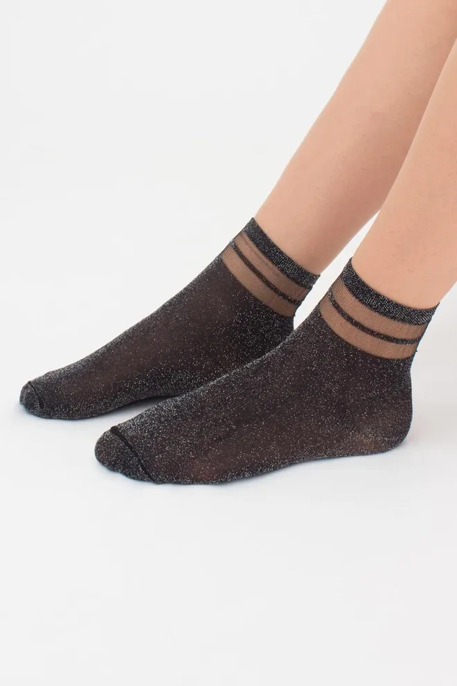 Шкарпетки дитячі класичні Ks3 Cristal Lurex Pa 001 Giulia (nero)