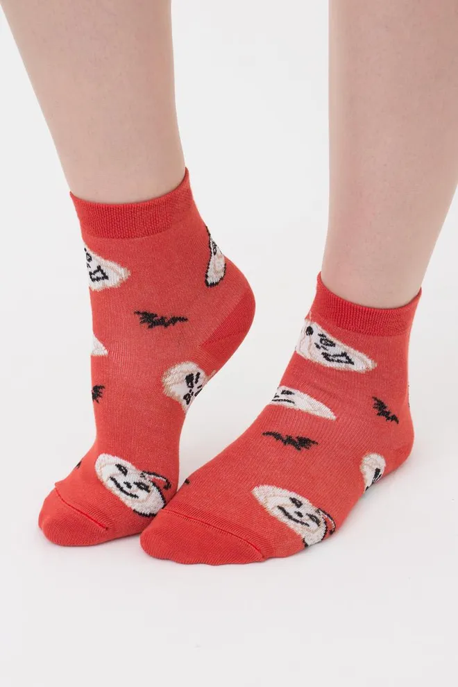 Шкарпетки дитячі класичні з малюнком Ks3 Halloween (F) 2301 Giulia (ceramite), помаранчевий