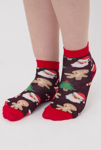 Носки детские классические с рисунком Ks3 New Year (F) 2401 Giulia (vintage grape)