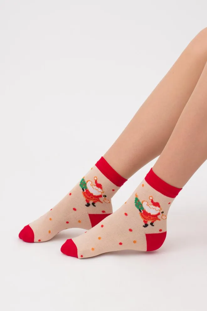 Носки детские новогодние KS2 New Year 2109 Giulia (powder puff)