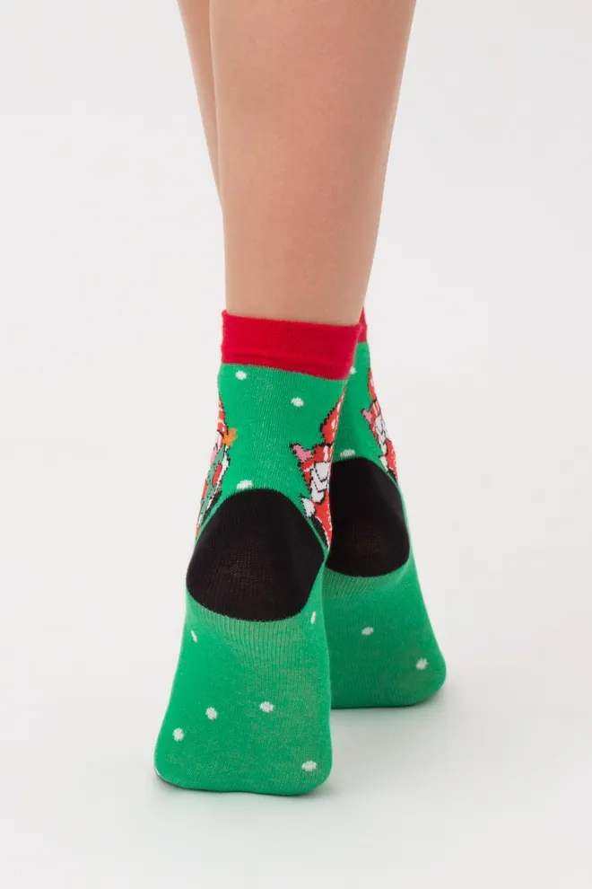 Носки детские новогодние KS2 New Year 2110 Giulia (island green)