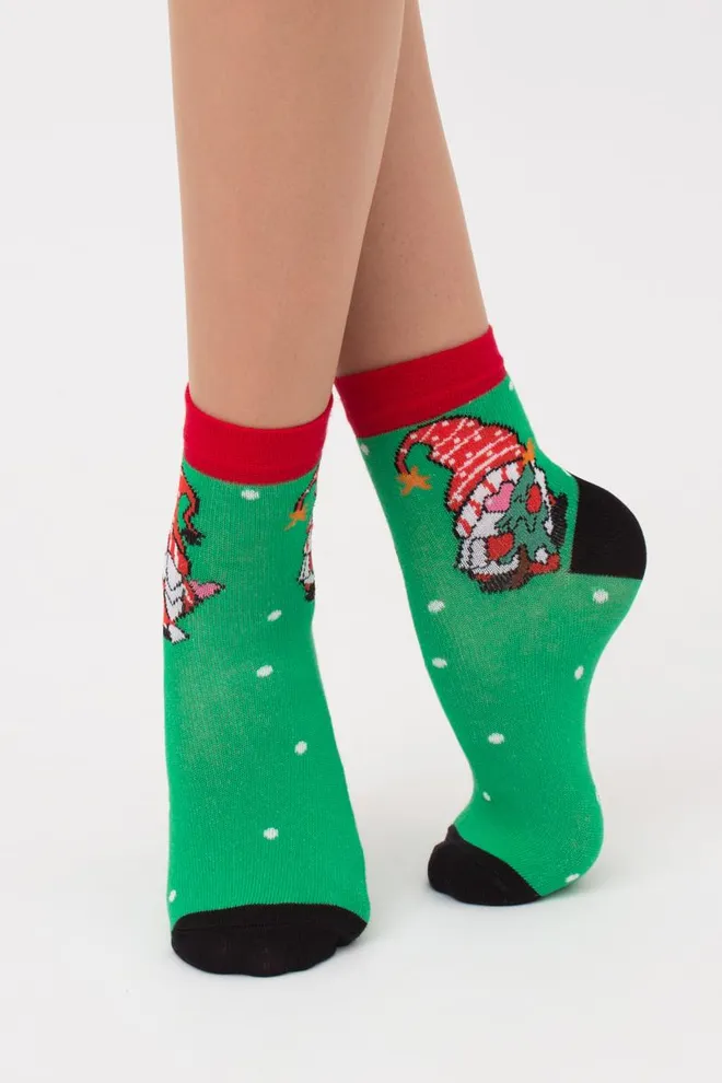 Носки детские новогодние KS2 New Year 2110 Giulia (island green)