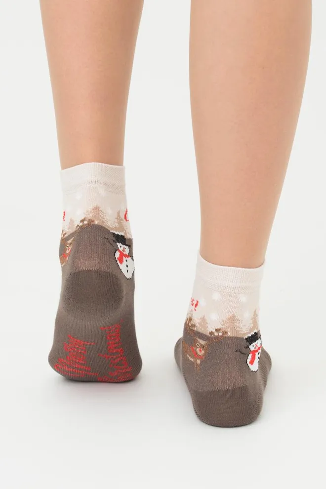 Носки детские классические с рисунком Ks3 New Year 2305 Giulia (haze)