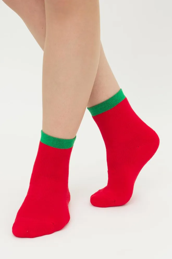 Носки детские классические с махрой Ks3 Terry 013 Giulia (red)