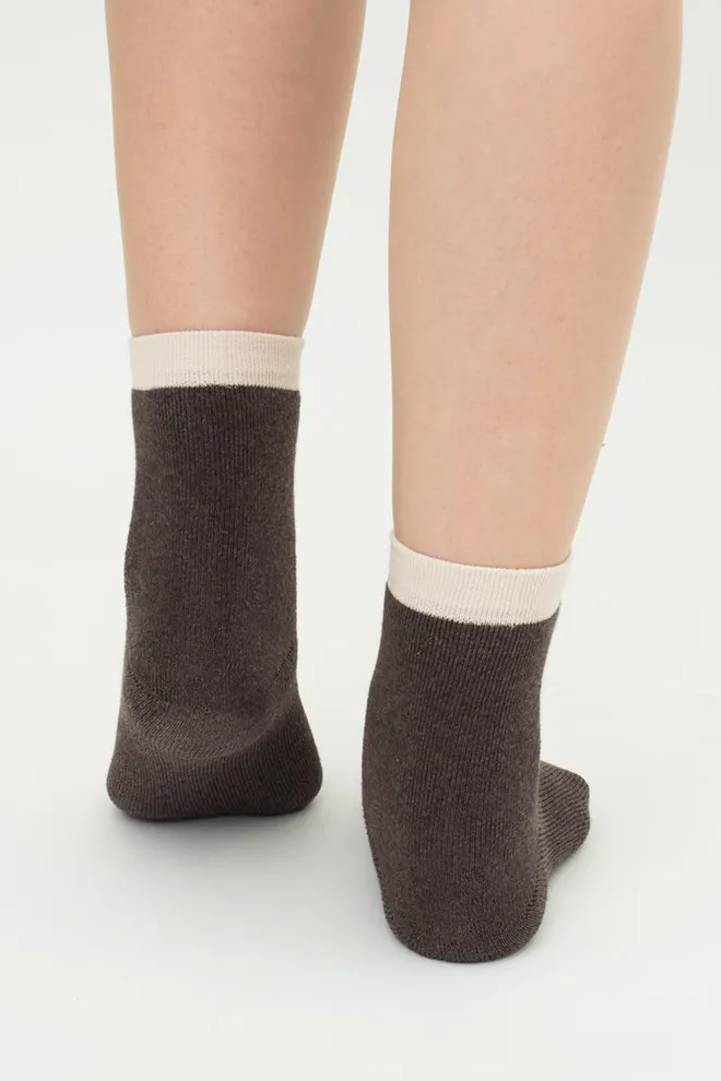 Носки детские классические с махрой Ks3 Terry 013 Giulia (caffe melange), коричневый