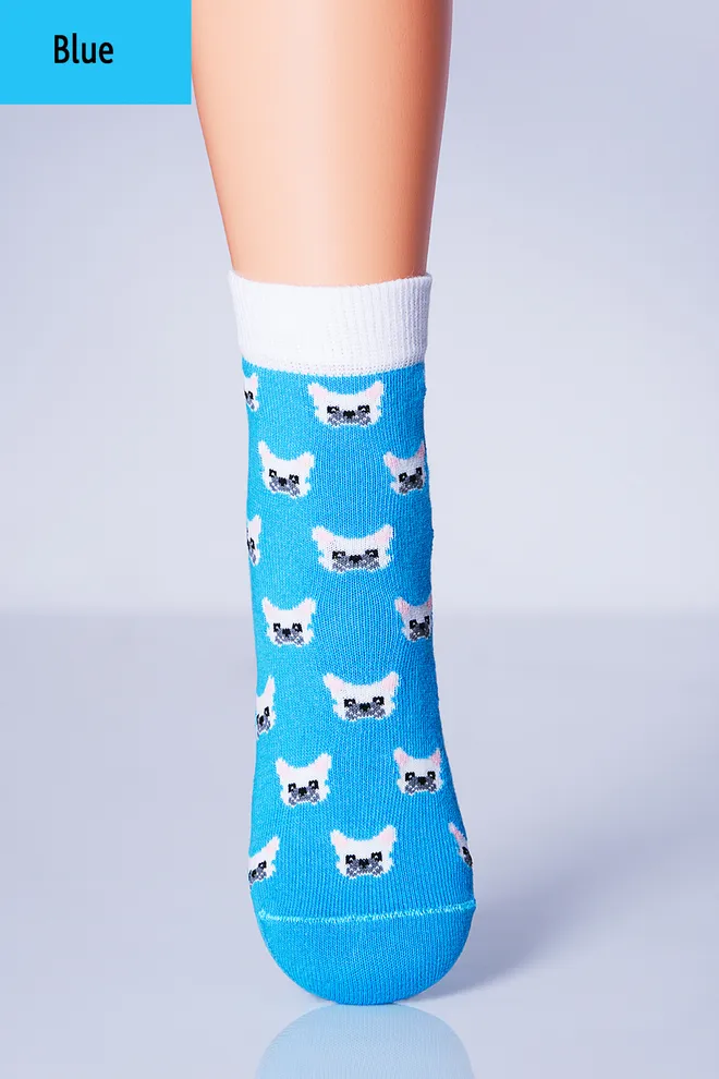 KSL-012 Детские носки с рисунком TM GIULIA  (blue)