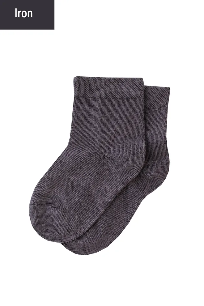 Шкарпетки дитячі класичні однотонні KSL color Giulia (iron)