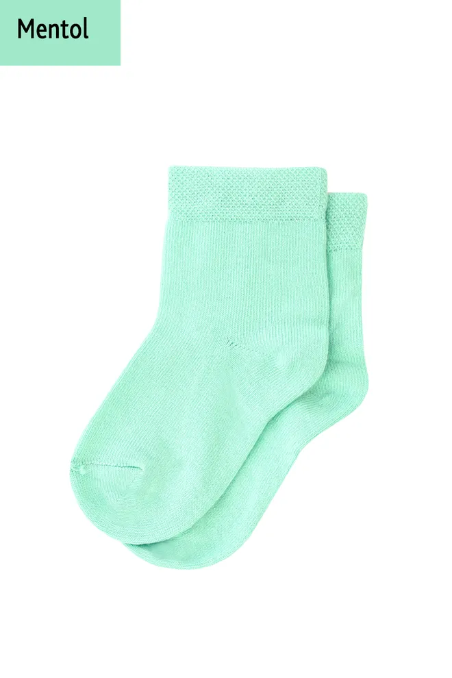 Шкарпетки дитячі класичні однотонні KSL color Giulia (mentol)
