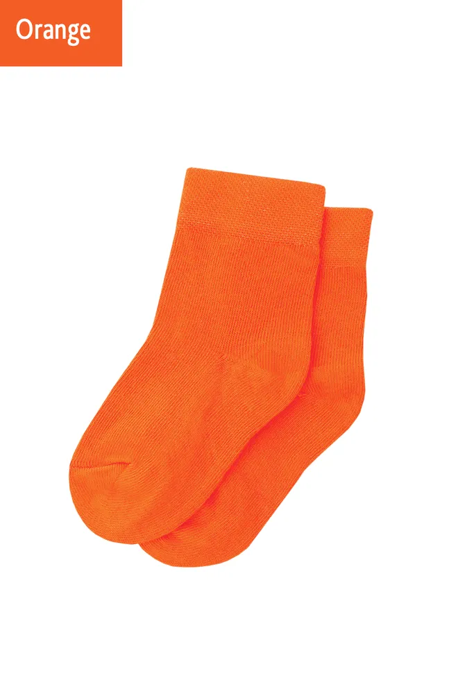 Шкарпетки дитячі класичні однотонні KSL color Giulia (orange)