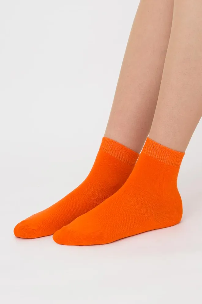 Шкарпетки дитячі класичні однотонні KSL color Giulia (orange)