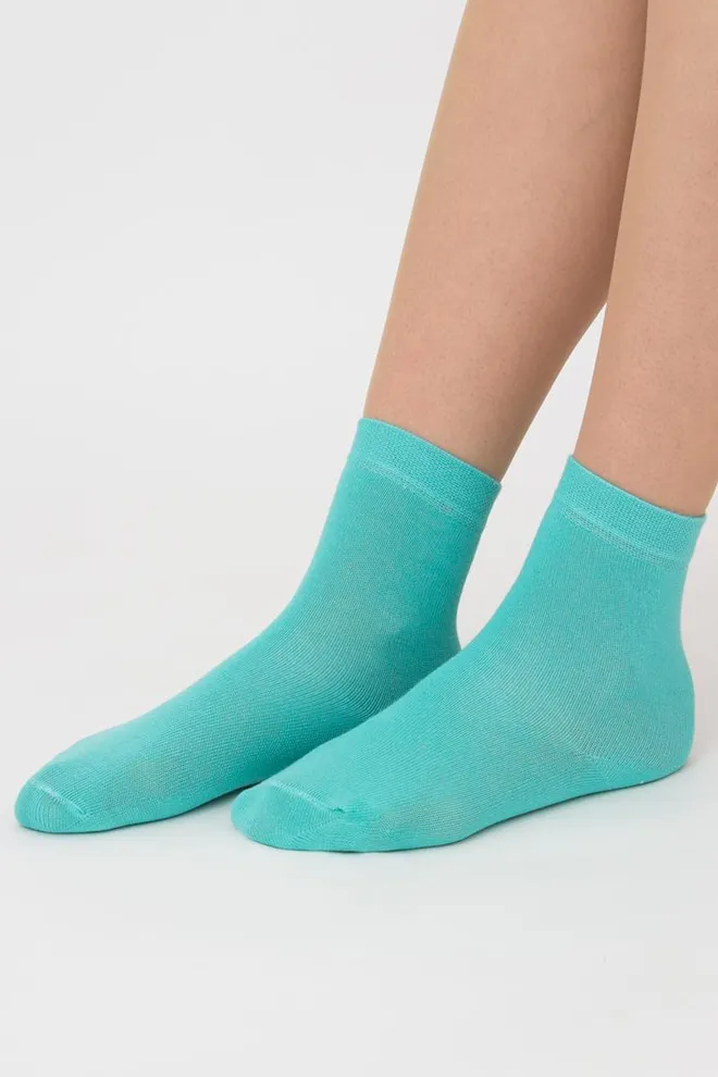 Шкарпетки дитячі класичні однотонні KSL color Giulia (mentol)
