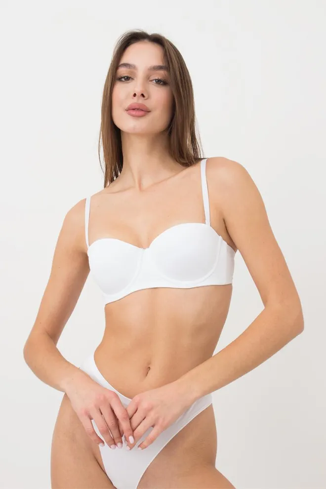 Женский бюстгальтер балконет L1512a Giulia (белый)
