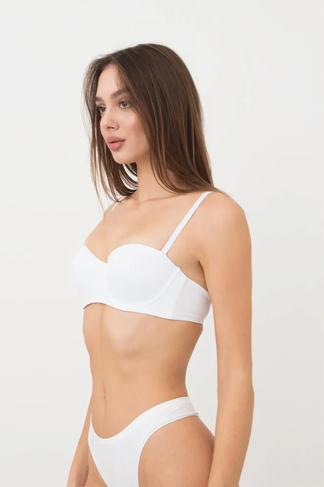 Женский бюстгальтер балконет L1512a Giulia (белый)