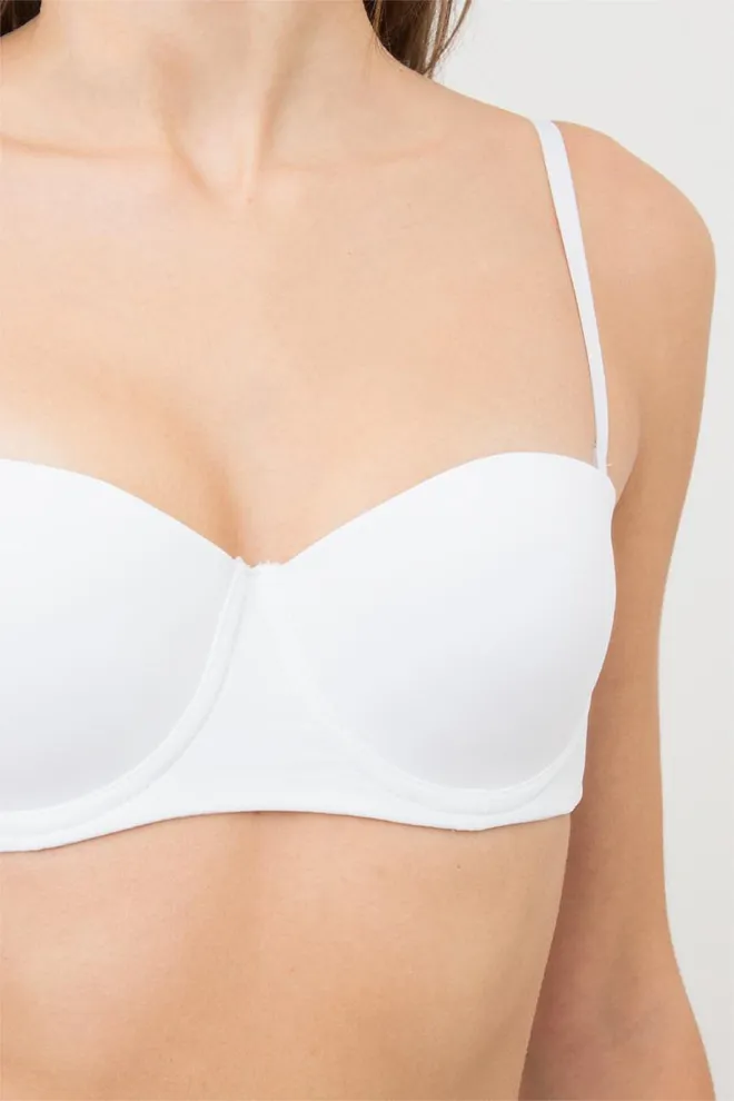 Женский бюстгальтер балконет L1512a Giulia (белый)