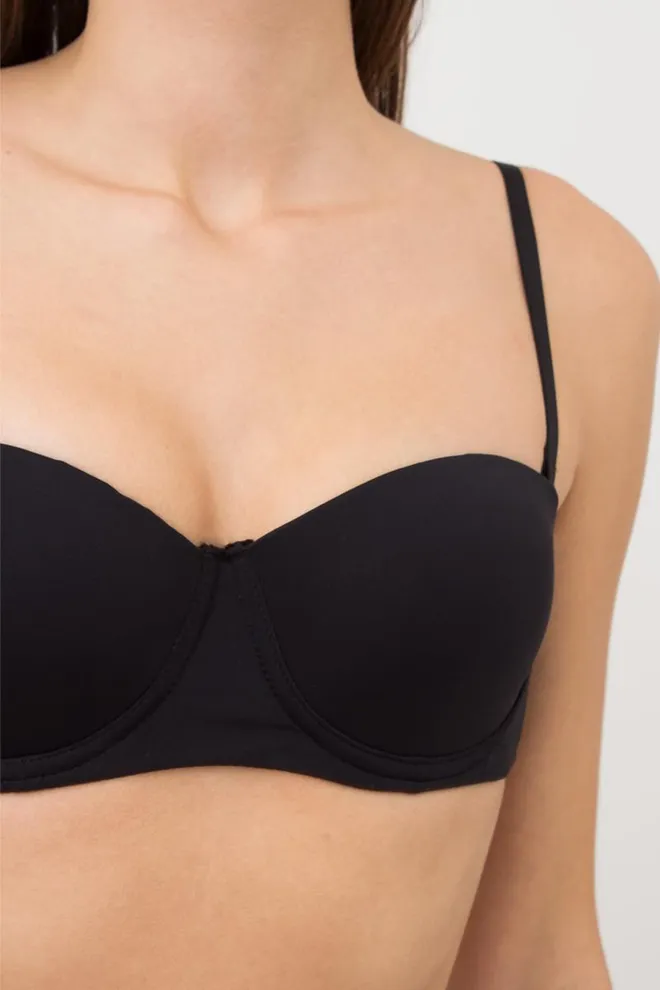 Женский бюстгальтер балконет L1512a Giulia (черный)