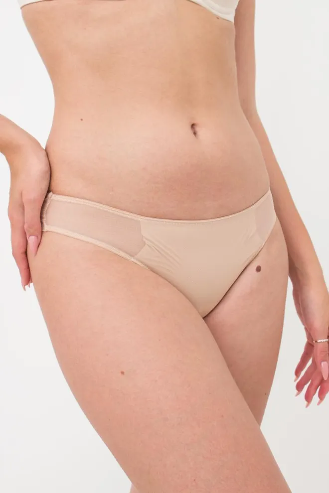 Женские трусики бразилиана L5135BR-M Giulia (бежевый)