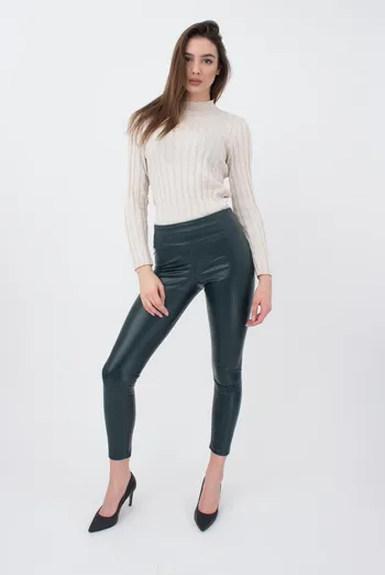 Леггинсы из экокожи на флисе Leather legs 4310/090 Giulia (green) Леггинсы из экокожи на флисе Leather legs 4310/090 Giulia (green)