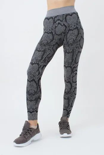 Леггинсы с анималистичным принтом LEGGINGS ANIMAL MELANGE 02 Giulia (poppy seed), серый Леггинсы с анималистичным принтом LEGGINGS ANIMAL MELANGE 02 Giulia (poppy seed), серый